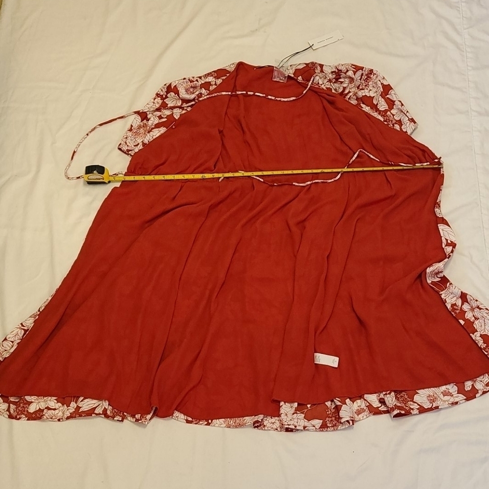 NWT Rebecca Minkoff Red Floral Wrap Dress … - Picture 13 of 16